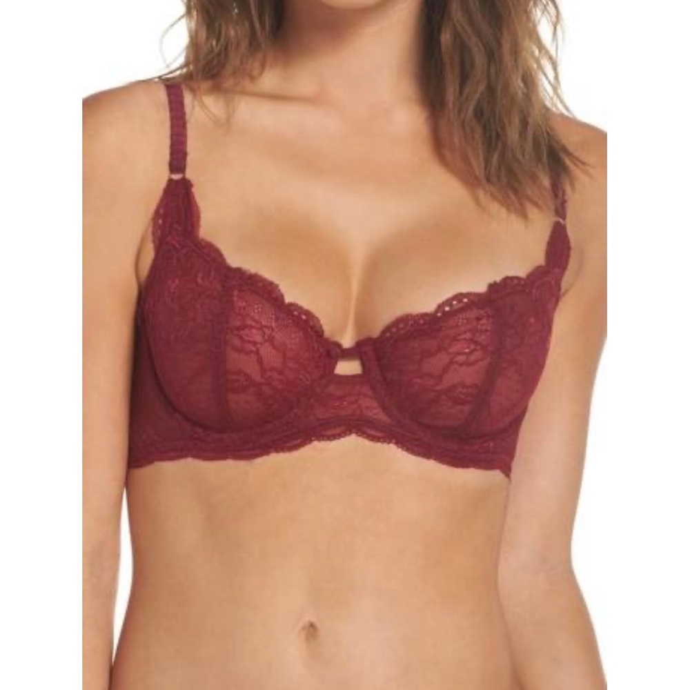 Sam Edelman unlined, underwire bralette in purple